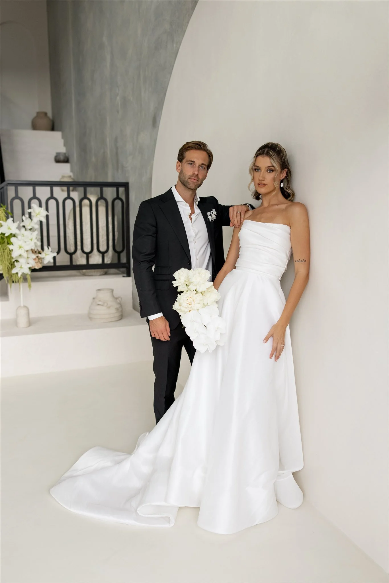 Erin Clare Bridal | Dakota Pleated Dupion Gown | Made in Australia